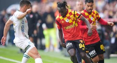 Göztepe, Konyaspor'u yenerek iç sahadaki yenilmezliğini sürdürdü