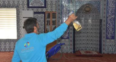 Kocasinan'da Cami temizleme ekibinden seferberlik