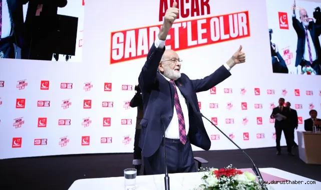 Temel Karamollaoğlu Saadet Partisi Genel Başkanlığı'na veda etti