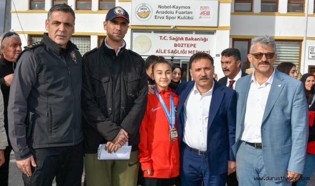 Vali Çiçek ve İl Emniyet Müdürü Aydın, Taekwondo sporcularını tebrik etti