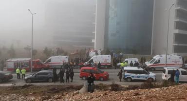 Muğla'da ambulans helikopterin hastaneye çarpma anı