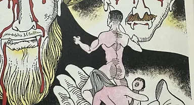 Nazım Hikmet şiirini cinsel içerikli çizimlerle tasvir eden kitaptan görseller