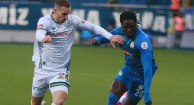 Rizespor - Konyaspor maçında kazanan çıkmadı