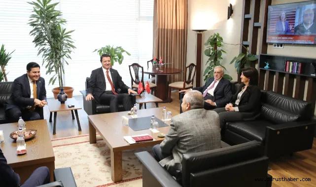 DEM Parti heyeti, Saadet Partisi Genel Başkanı Arıkan'ı ziyaret etti