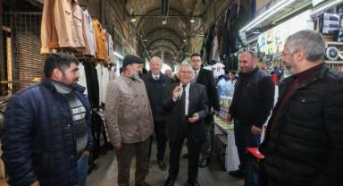 Başkan Büyükkılıç, Kapalı Çarşı'da Esnaf ve Vatandaşla Buluştu