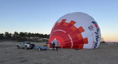 Afyonkarahisar'da sıcak hava balonu uçuşlarına büyük ilgi