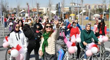 Büyükşehir'den, 8 Mart Dünya Kadınlar Günü'ne Özel 'Çiçek Kadınlar Bisiklet Turu'