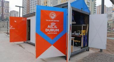 Talas'ta Depreme Karşı Güçlü Önlem: Acil Konteynerler!