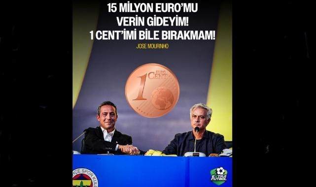 Mourinho’dan Fenerbahçe’ye Şart: 15 Milyon Euro Verin!