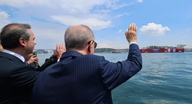 'Osman Gazi' Karadeniz'e uğurlandı