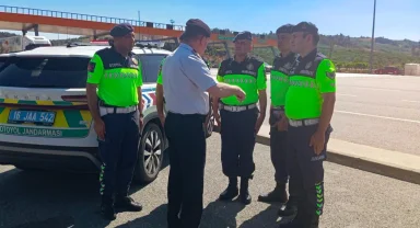 Bursa İl Jandarma'dan bayramlık yoğun trafiği denetimi