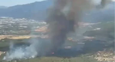 İzmir Bornova Yakaköy'de orman yangınına hızlı müdahale