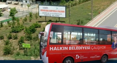 İzmit'teki Kurban Pazarı’na belediyeden ücretsiz ulaşım