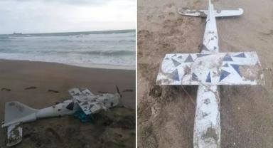 Karasu sahilinde menşei belirsiz İHA bulundu