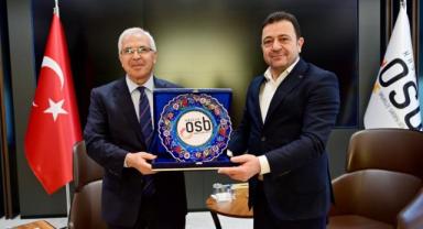 Kaymakam Dönmez'den OSB Başkanı Yalçın’a Veda Ziyareti