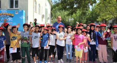 Konya’da çocuklara bisiklet hediyesi