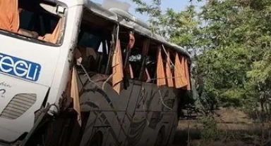 Konya Ereğli’de yolcu otobüsü kazası: 1 ölü, 26 yaralı