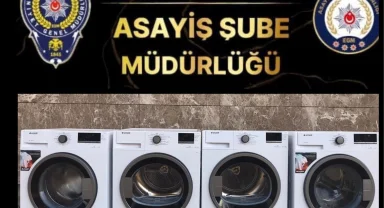 Adıyaman konteyner kentte çamaşır makinesi hırsızları yakalandı