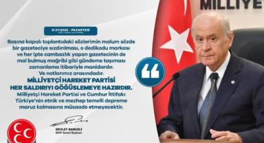 Bahçeli'den Sert Tepki: “Zamanlama Manidar, Not Edildi”