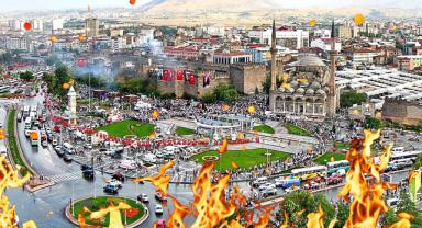 Kayseri'de korkutan yangın!