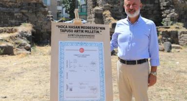 Başkan Çolakbayrakdar, “Kayseri’nin ilk medresesini kültür hazinemize yeniden kazandırıyoruz” Hoca Hasan Medresesi’nde tarih gün yüzüne çıkıyor