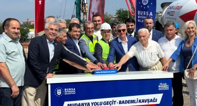 Bursa ulaşımına yeni nefes olacak! Büyükşehir'den Mudanya Yolu Geçit-Bademli Kavşağı Projesi’ne temel