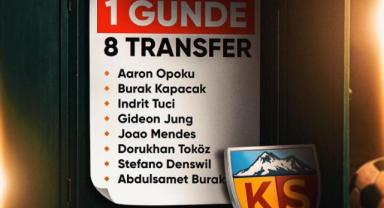 Kayserispor’dan Tarihi Transfer Günü: 8 Futbolcu Birden İmzayı Attı
