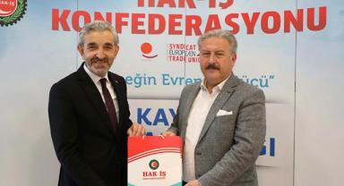 Melikgazi Belediyesi Başkanı Palancıoğlu'ndan Hizmet İş Sendikası Kayseri Şube Başkanı Navruz'a Hayırlı Olsun Ziyareti