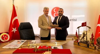 Milliyetçi iş insanı Şahinkanat’tan Başkan Metehan’a ziyaret