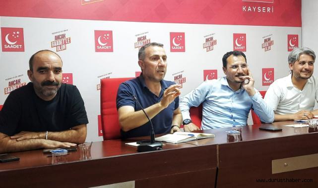 Saadet Partisi Kayseri’den fidan ve Gazze seferberliği