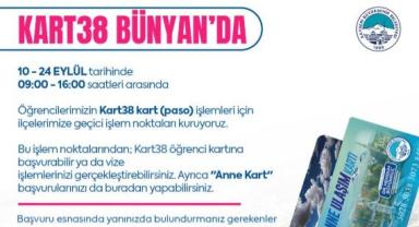 Bünyan’da öğrenci pasoları için geçici işlem noktaları kurulacak