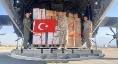 Kayseri Havalimanı’ndan Afganistan’a yardım gönderildi 