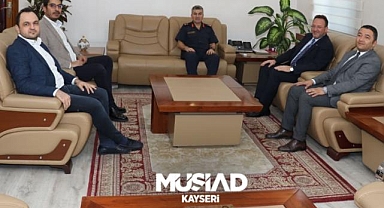 MÜSİAD Kayseri'den Tuğgeneral Bilgihan Yeşilyurt'a Hayırlı Olsun Ziyareti