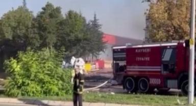 OSB yangınında soğutma çalışmaları sürüyor