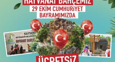 Büyükkılıç’tan 29 Ekim’de Ücretsiz Hayvanat Bahçesi Müjdesi