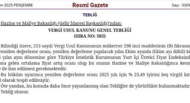 2026 Yeniden Değerleme Oranı Ne Kadar Olacak?