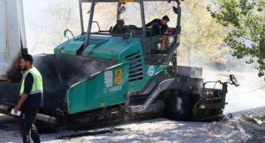 Bünyan’da Değirmen Restoran çevresinde asfalt çalışması başladı