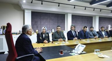 Büyükkılıç, Kayseri’nin ilk kadın ilçe başkanını ağırladı