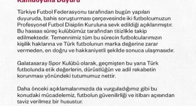 Galatasaray’dan Bahis Soruşturmasına Resmî Açıklama!