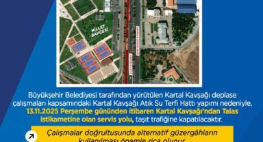 Kayseri’de Kartal Kavşağı Kapanıyor: Sürücülere Uyarı!