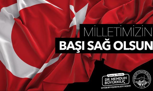 Kayseri’den Şehit Askerlerimize Başsağlığı Mesajı