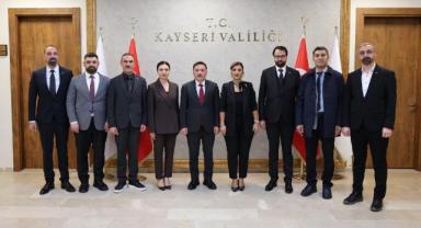 Vali Çiçek, TÜRSAB Erciyes Heyetini Makamında Ağırladı