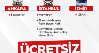 1 Ocak’ta Ücretsiz Ulaşım