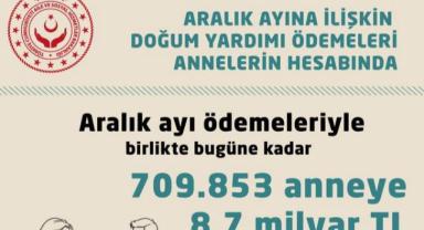 8,7 Milyar TL Doğum Yardımı