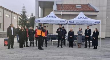 AFAD öğrencilere deprem eğitimi ve tatbikat yaptı