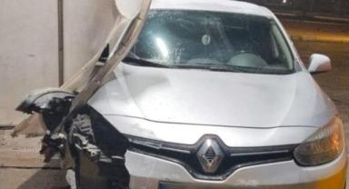 Benzinlikte drift girişimi kazayla sonuçlandı