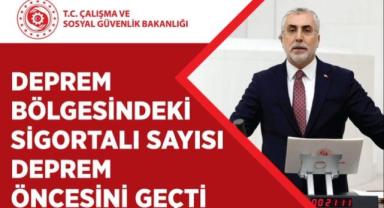 Deprem Sonrası 11 İlde Sigortalı Çalışan Sayısı Yükseldi