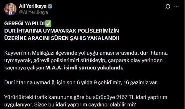 Dur İhtarına Uymayan Sürücüler 6 Ayda 9 Polisi Şehit Etti