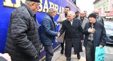 Esnaf Ziyaretlerinde Bulundu