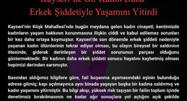 Kayseri Barosu’ndan kadın cinayeti tepkisi